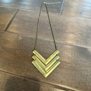 Chevron statement necklace